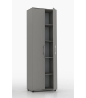 Regał  szafa biurowa G 80 2d Szara 80 cm z zamkiem na klucz